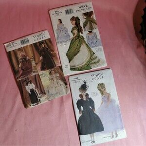 Barbie Doll Sewing Pattern Lot Vogue Silkstone Dress Clothes Skirt Top Custom